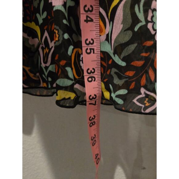 Ted Baker Women's Floral A-Line Midi Skirt Size 4 Multicolor - Picture 8 of 11